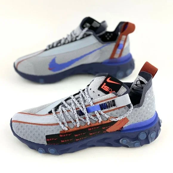 Nike React ISPA Wolf Grey Women's Size 6 Sneakers Shoes Gray Purple - Picture 3 of 12